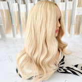Blonde Hair Toppers Low Highlight with Dark Root Hair Topper | Hairperfecto